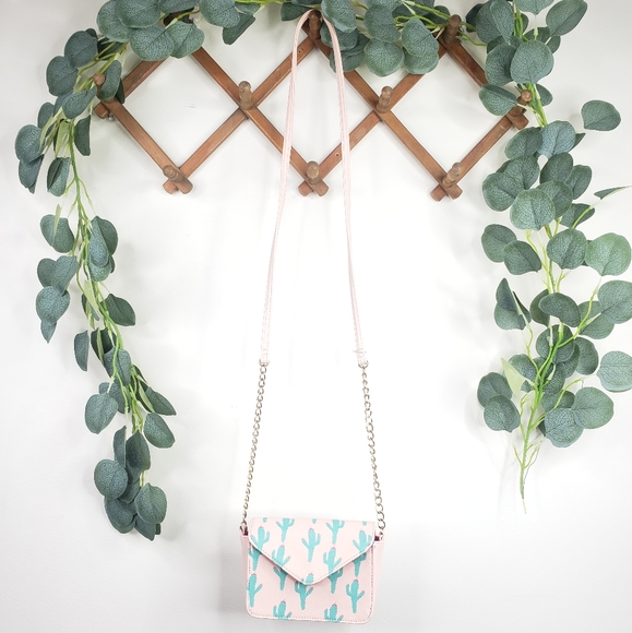 Deb & Dave Cactus Print Mini Crossbody Purse NWOT - Picture 2 of 8